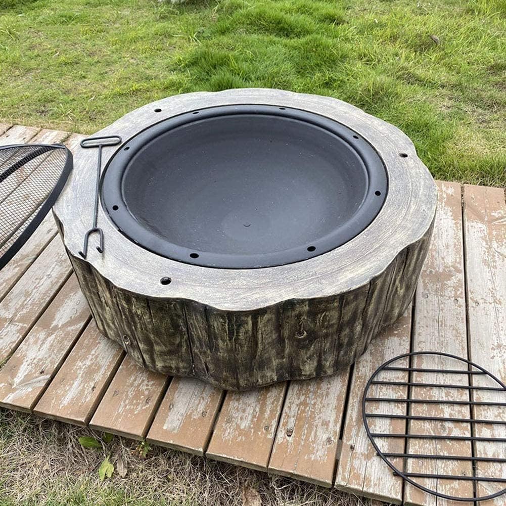 Garden Fire Pit Outdoor Party BBQ Fire Pit Garden Fire Pit, Fire Bowl for Garden and Patio with for Outdoor Grill Barbecue Rack