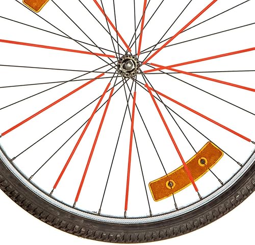 BESPORTBLE Fundas para radios de bicicleta, 72 piezas de fundas para radios de motocicleta, para decoración de ruedas coloridas de carretera y