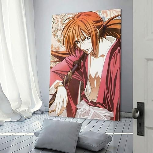 Miniatura 3 de Rurouni Kenshin - Póster de anime (31) regalos en lienzo para pared, arte de pared, decoración moderna, enmarcado, sin marco, 08 x 12 pulgadas (7.9