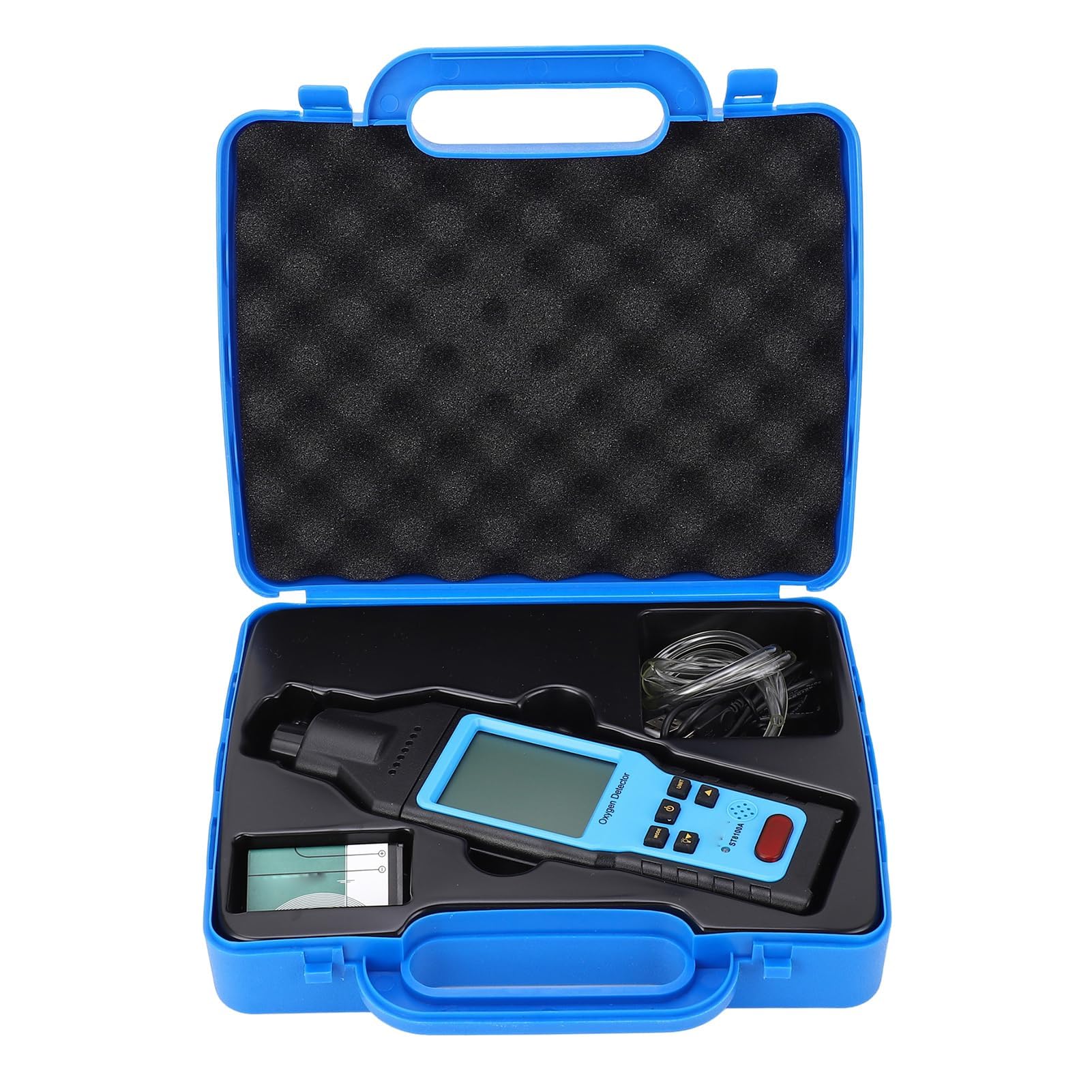Detector de Oxígeno Portátil Medidor Concentración 0-100% Vol con Alarma para Gas O2 Doméstico