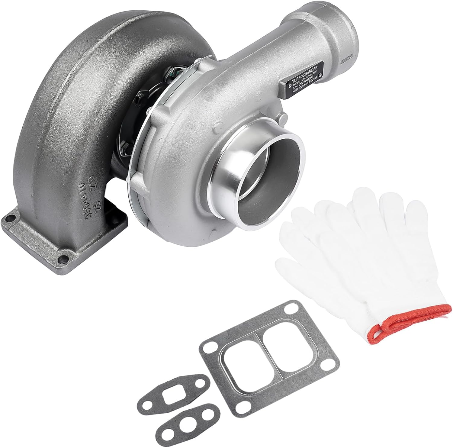 Turbo HX50 Turbocharger 3803939 Replacement for Cummins M11 Diesel Engine T4 FLANGE 380393900 3803939NX 3803939RX 3537245 3537246