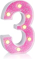 Vista 196 de Foaky LED Letter Lights Sign Marquee Light Up Letters Sign for Night Light Wedding/Birthday Party Battery Powered Christmas Lamp Home Bar