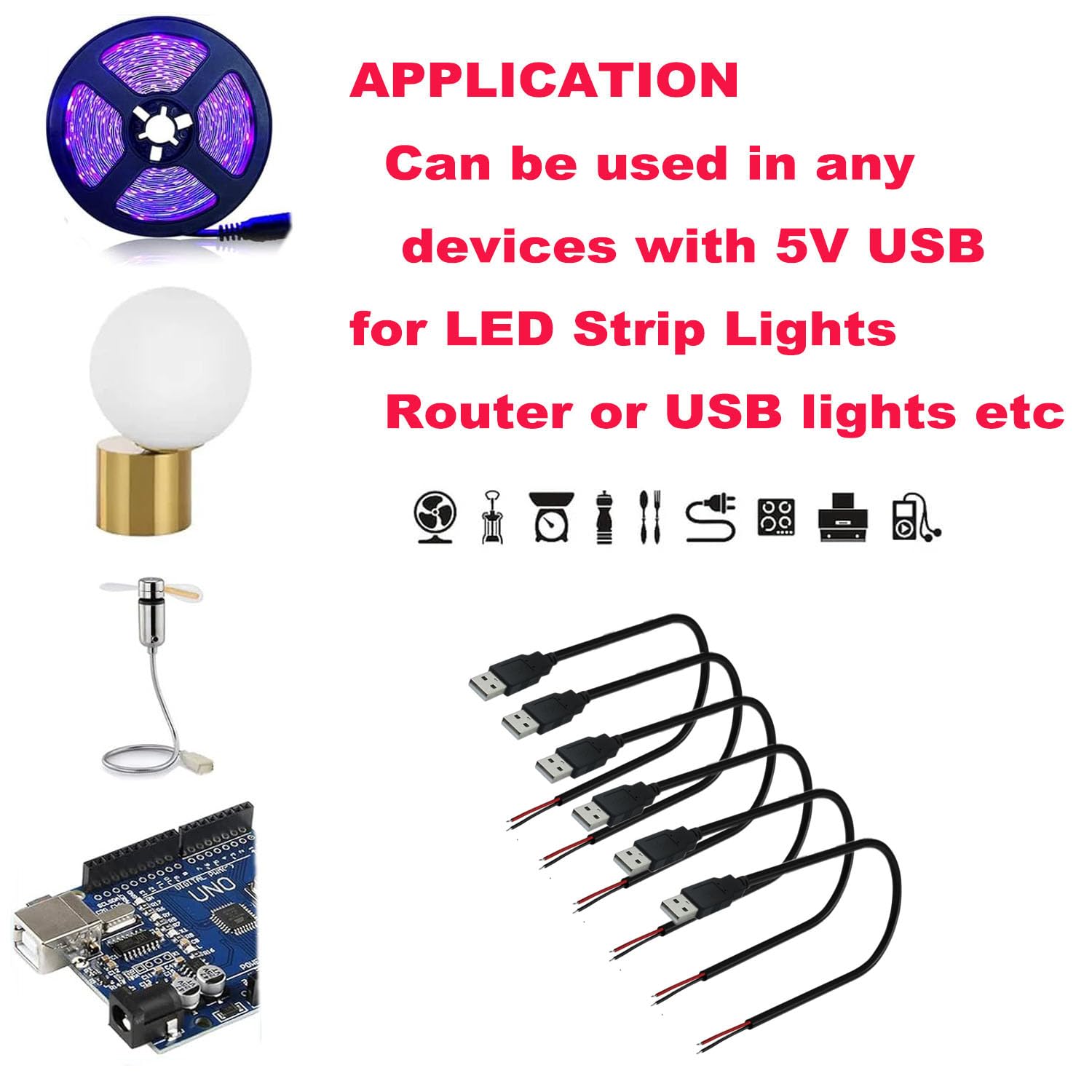 RUNCCI-YUN 95PCS 14 values USB 2.0 3.0 A type Micro USB plug soldering, Micro USB port soldering 2.0 3.0 type A male female adapter, USB a flushing circuit board assembly DIY