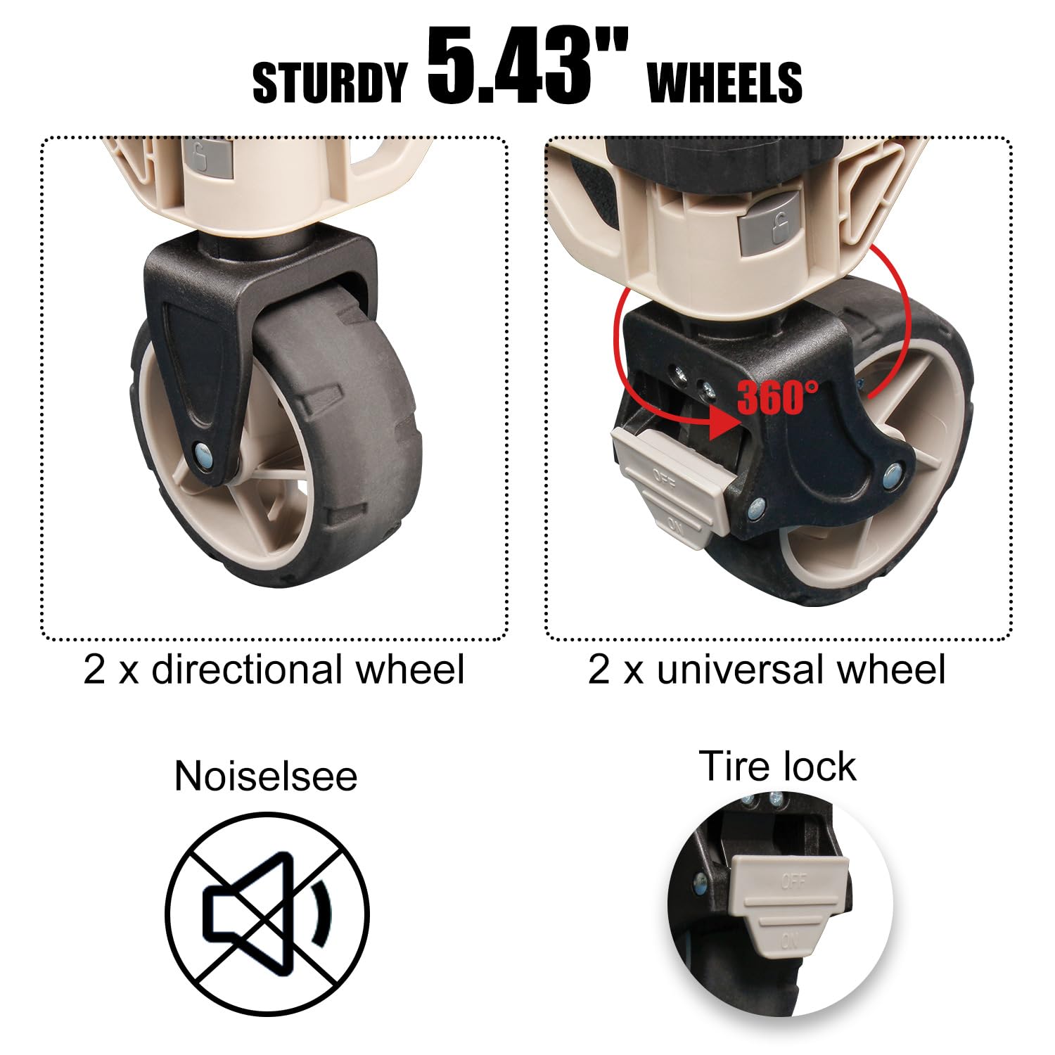 APOXCON Składana ciężarówka platformowa Heavy Duty 99.8 kg Hand Trucks with 360° Rolling Swivel Wheels, wielofunkcyjny wózek może być używany jako stół kempingowy i wózek dla lalek