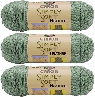 Caron Bulk Buy Simply Soft Heather Yarn (3-Pack) Woodland H9700H-9503