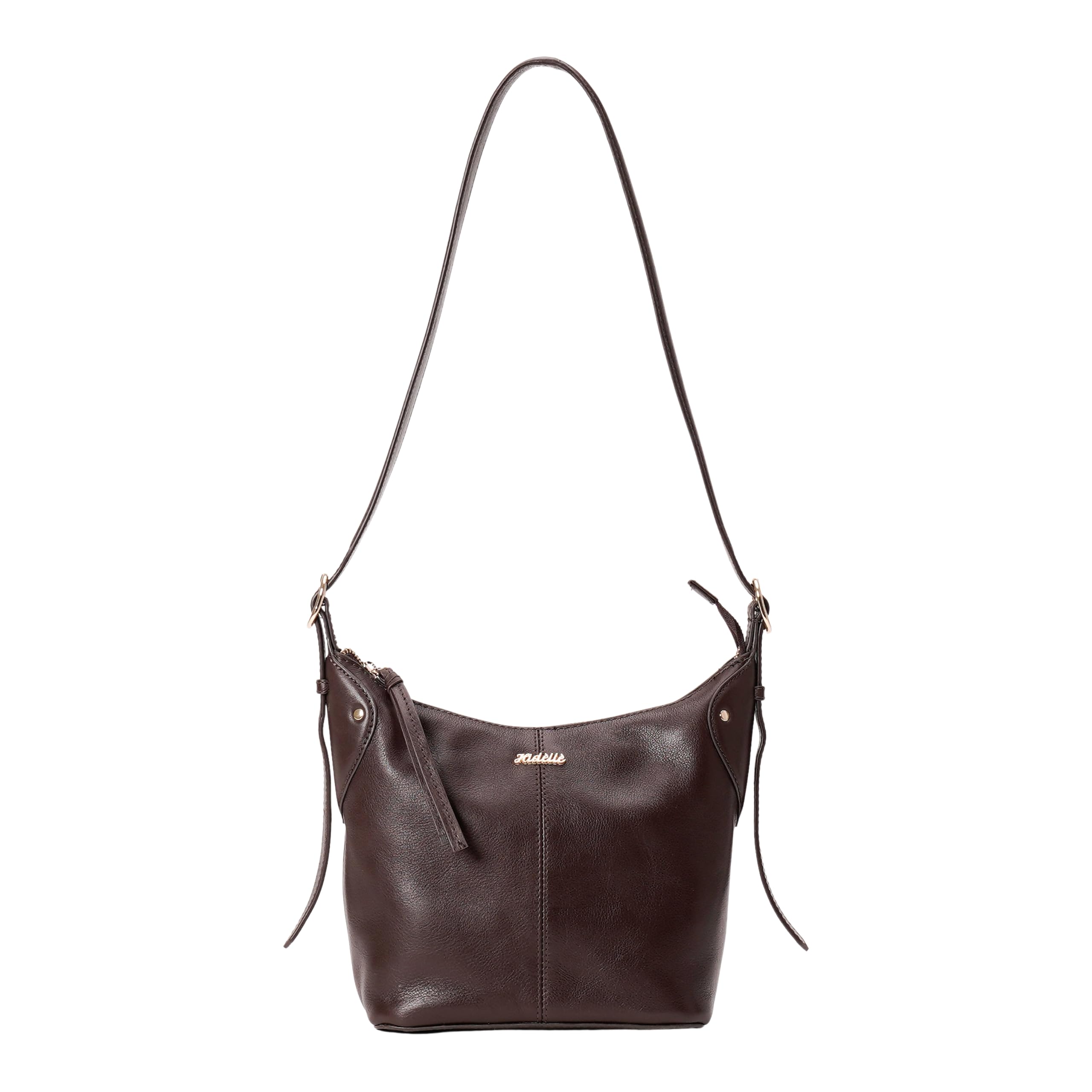 SYLVIE SHOULDER BAG CHOCOLATE BROWN-picture-43