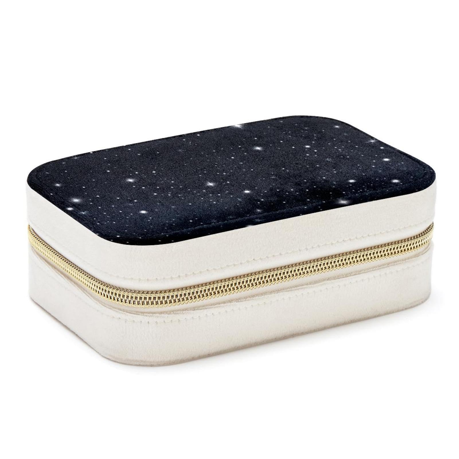 Présentoir de voyage pour bagues et boucles d'oreilles avec velours protecteur