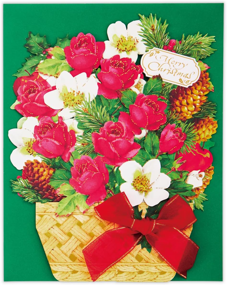 Hallmark Greeting Card, Christmas Card, Christmas Flower Arrangement, 846992