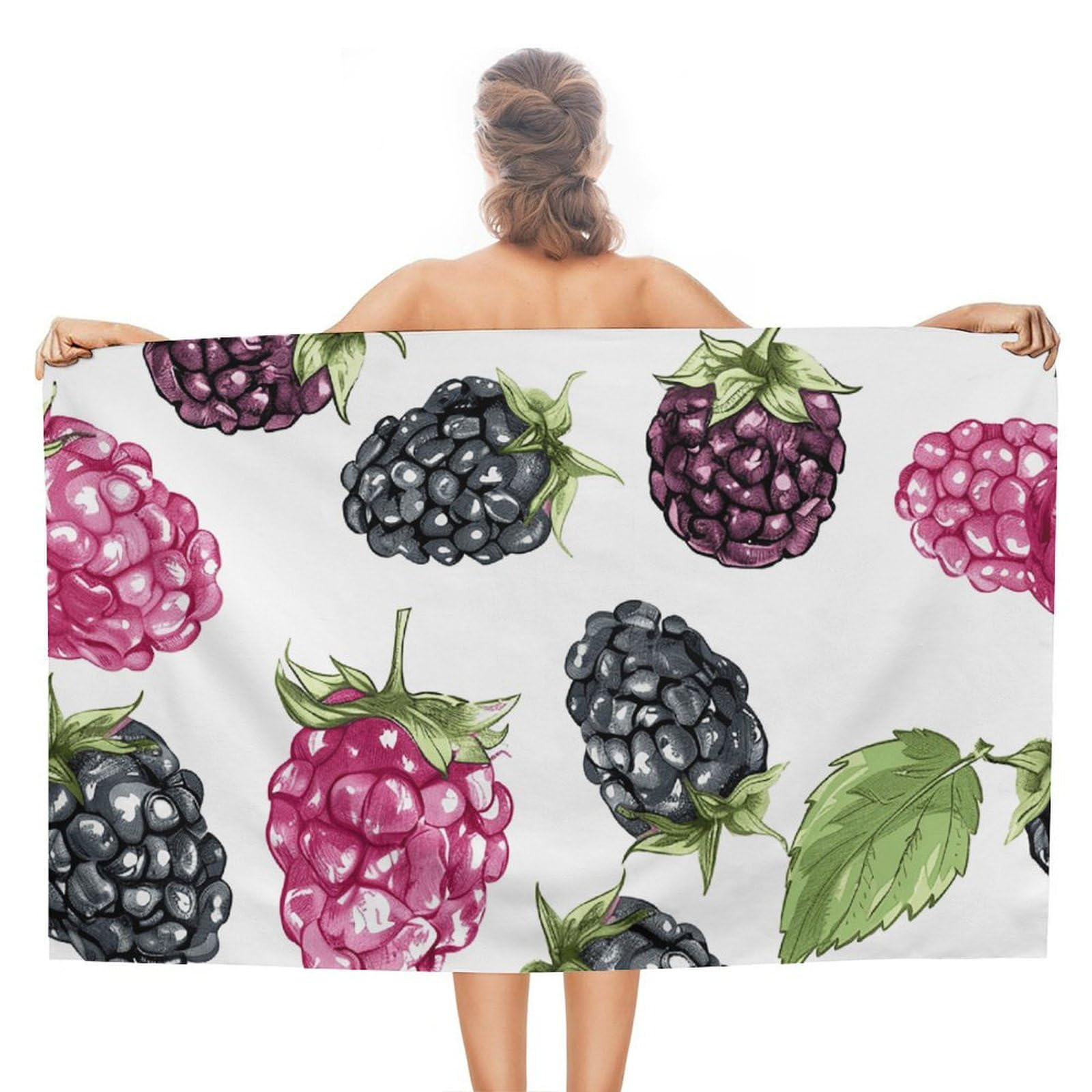 Serviette de bain mûre compacte et légère pour salle de sport