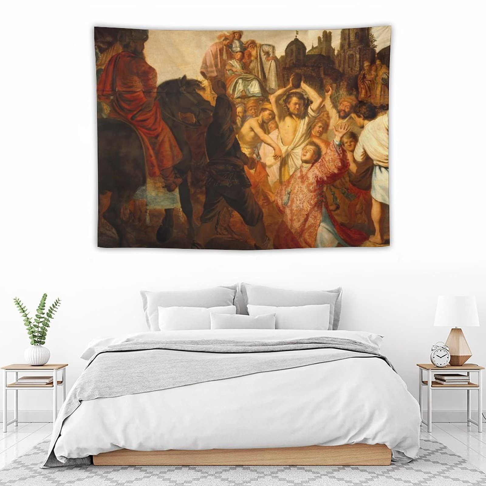 Amazon.co.jp: オランダの画家 レンブラント 聖ステファノの石打の様子