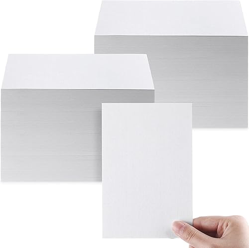 400 hojas de cartulina de lino blanco, cartulina de invitación de peso pesado, papel de impresora en blanco, cartulina de 92 libras, 250 GSM,