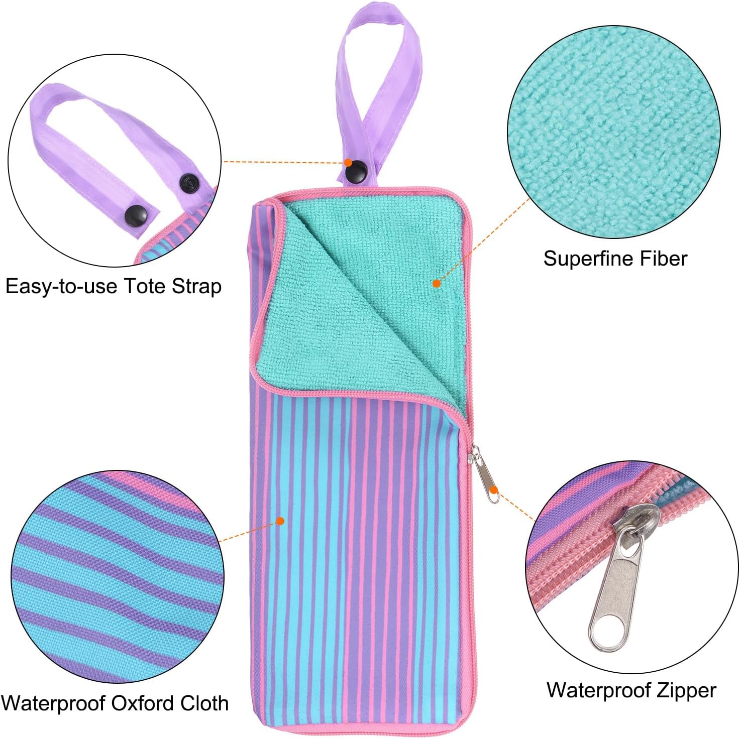HARFINGTON Umbrellas Bags for Wet Travel Umbrellas Portable Cover Carry Storage Case Sleeve for Travel Home Outdoor image 4
