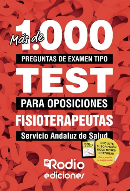 Portada de Mas de 1.000 Preguntas de Examen Tipo Test para Oposiciones. Fisiotera