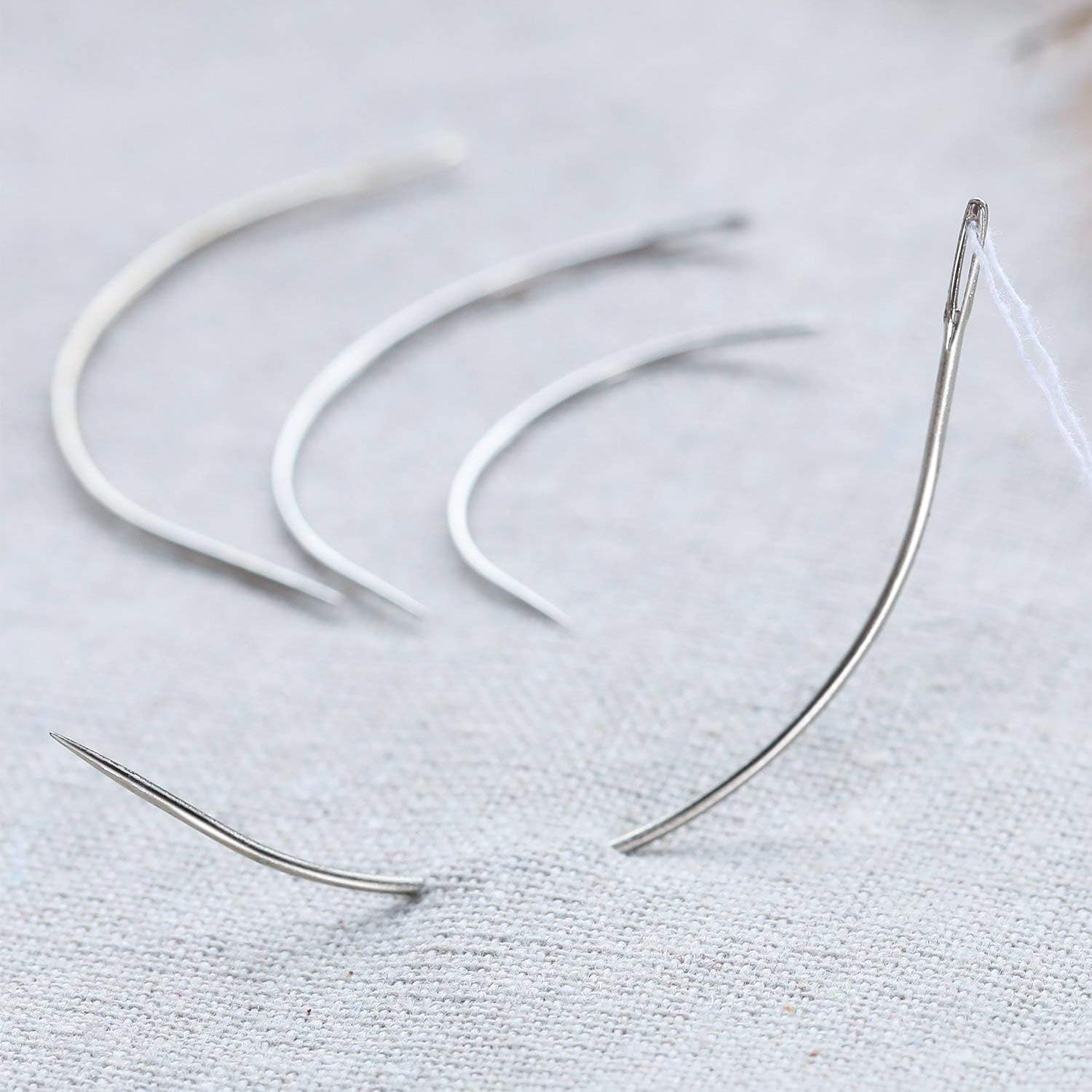 Bir Kraft 3 x Curved Needle Set 2" 3" 4" curved sewing needle repair kit *upholstery* sewing - Assorted Curved Sewing Needle