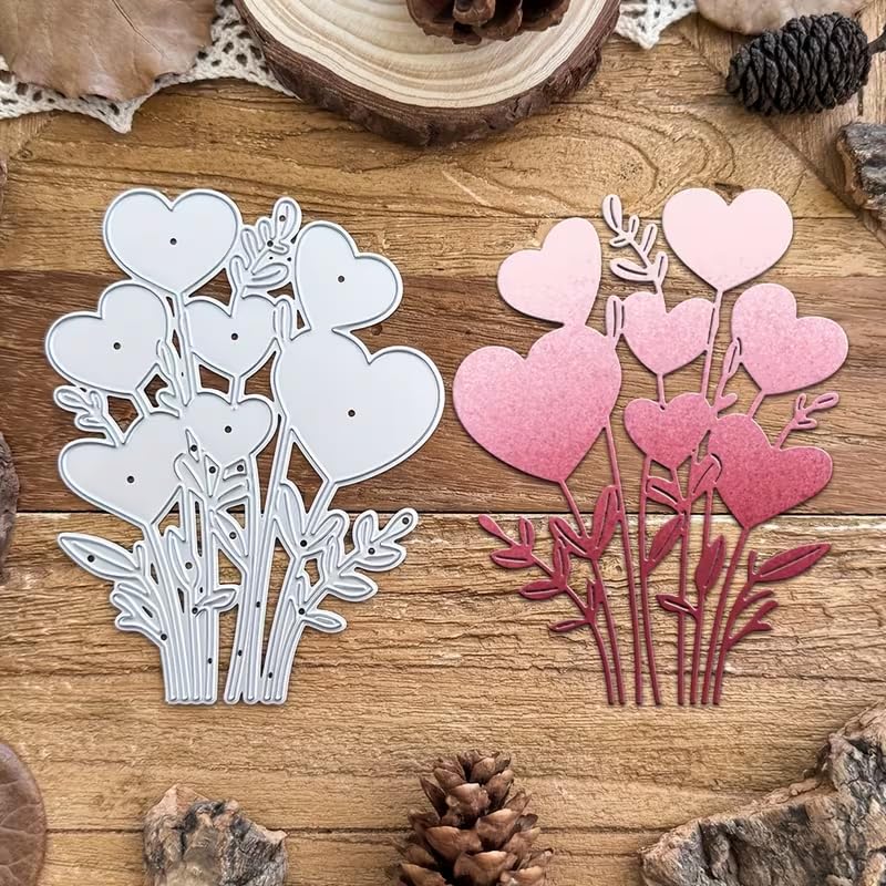 Matrice de découpe cœur en métal pour scrapbooking et carterie créative