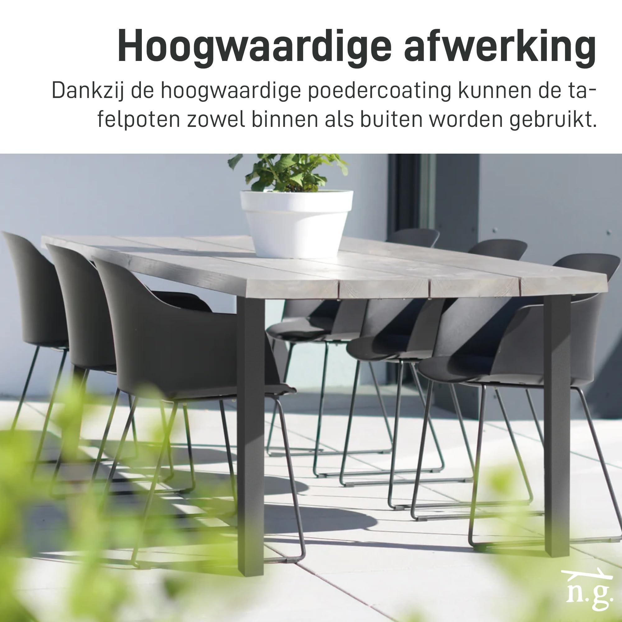 Tafelonderstel SC157 - Kanteltafelonderstel Verrijdbaar, Hoogte 72 Cm Zwart Ne 120x80cm