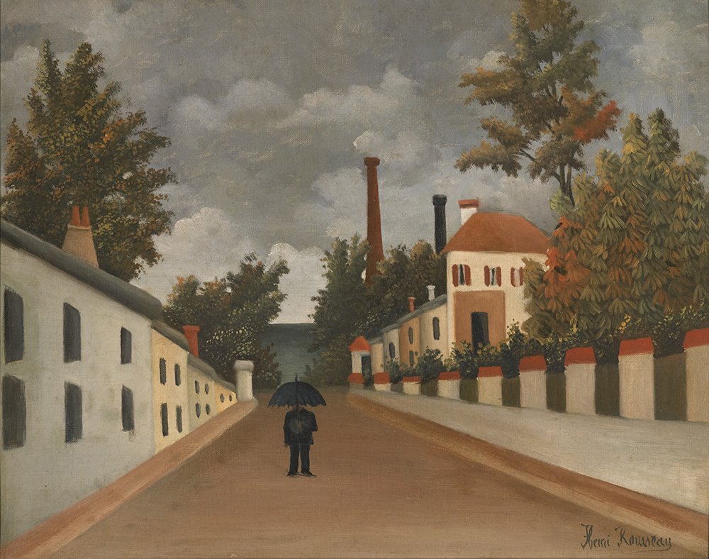 Henri Rousseau Vue des Environs de Paris affiche extra large grand format encadré - 3