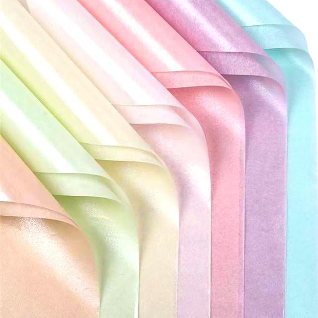 MAARA 35 Sheets Tissue Paper for Wrapping Gifts, 50X35CM Metallic Pearlescent Wrapping Tissue Paper Sheets, Shimmer Gift Wrap Tissue Paper Sheets for Packaging Gift Bags
