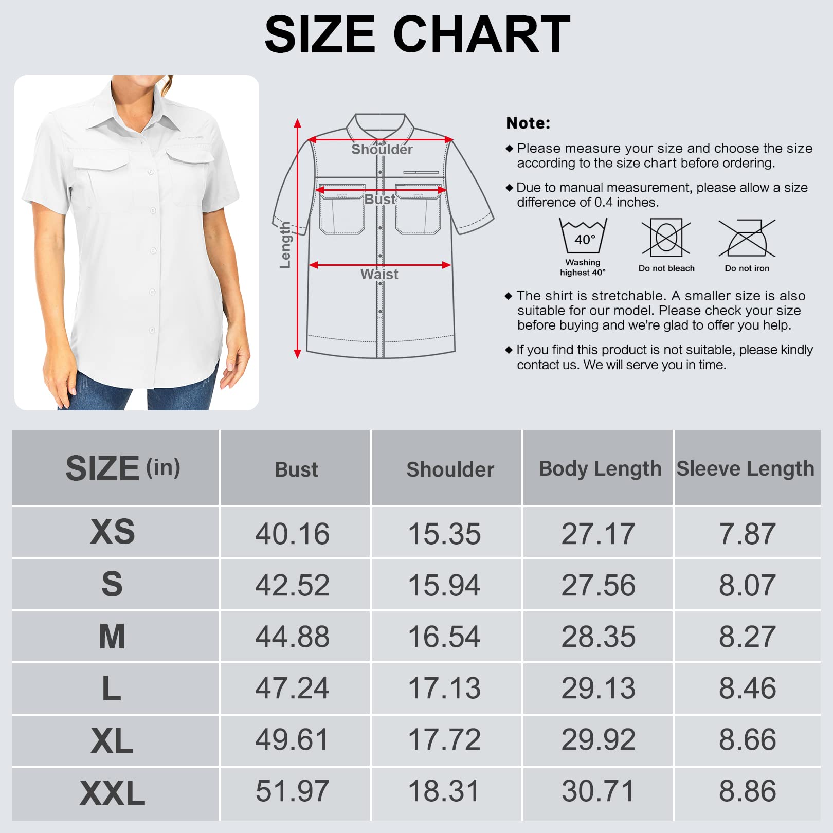 yeyity Chemisier à manches courtes pour femme - Protection UV - Chemise de randonnée - Respirant - Séchage rapide - Pour l'extérieur - Haut d'été