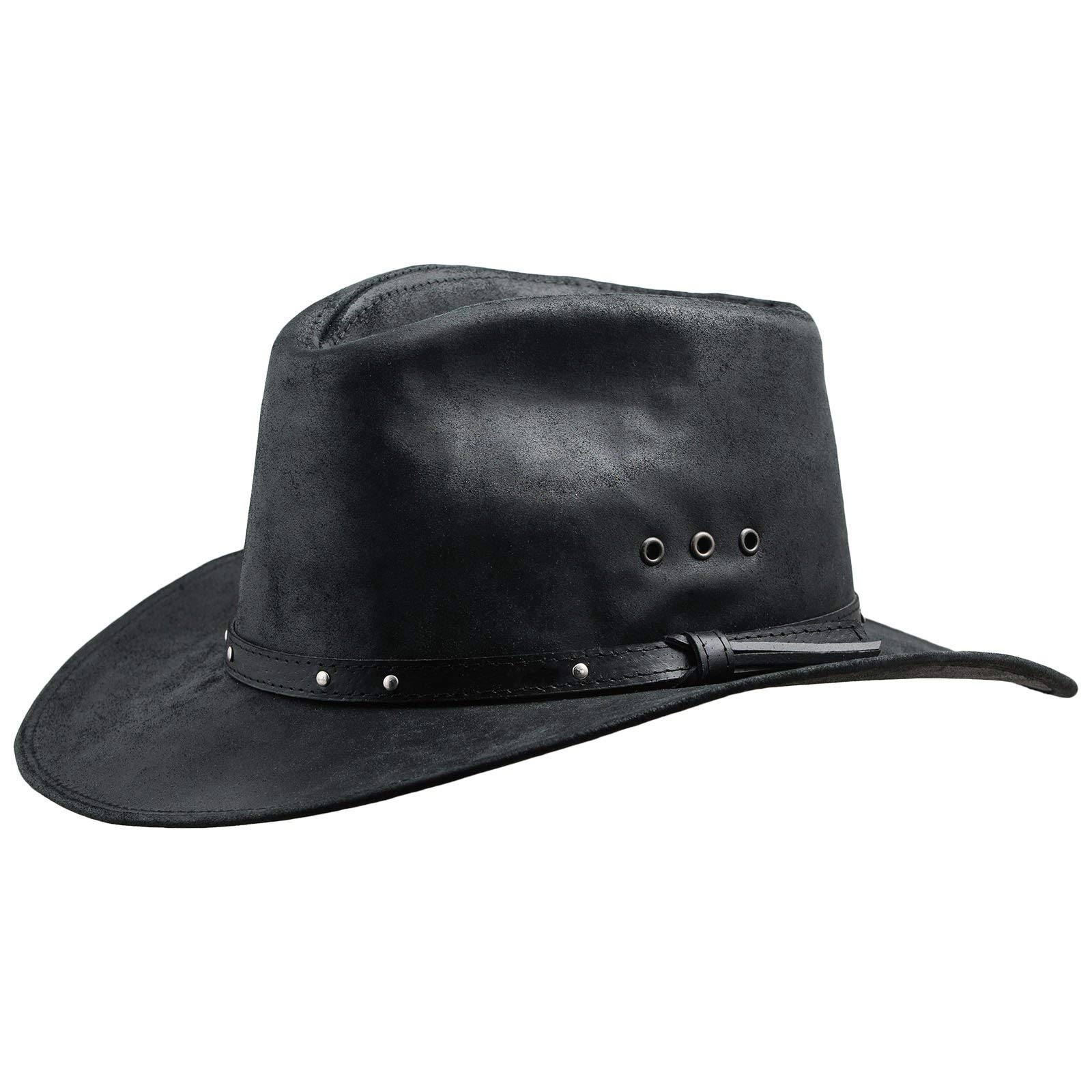 Sterkowski - Cappello da cowboy occidentale in pelle