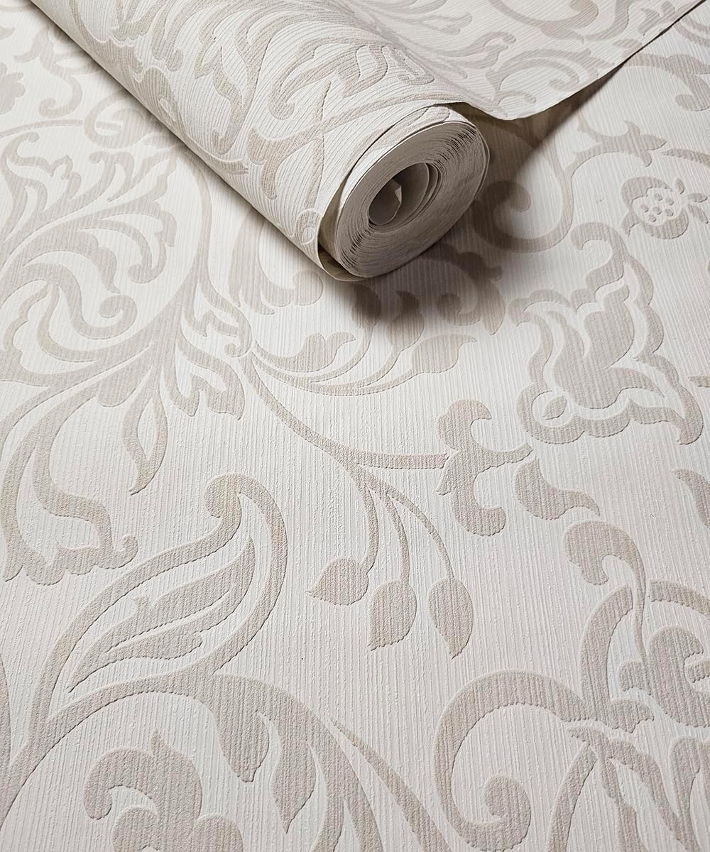 Eco-Friendly Victorian Floral Wallpaper Matte Textured Wall Paper Watercolor Traditional Decorative Vintage Wallcoverings 20.8 in X 393.00 in