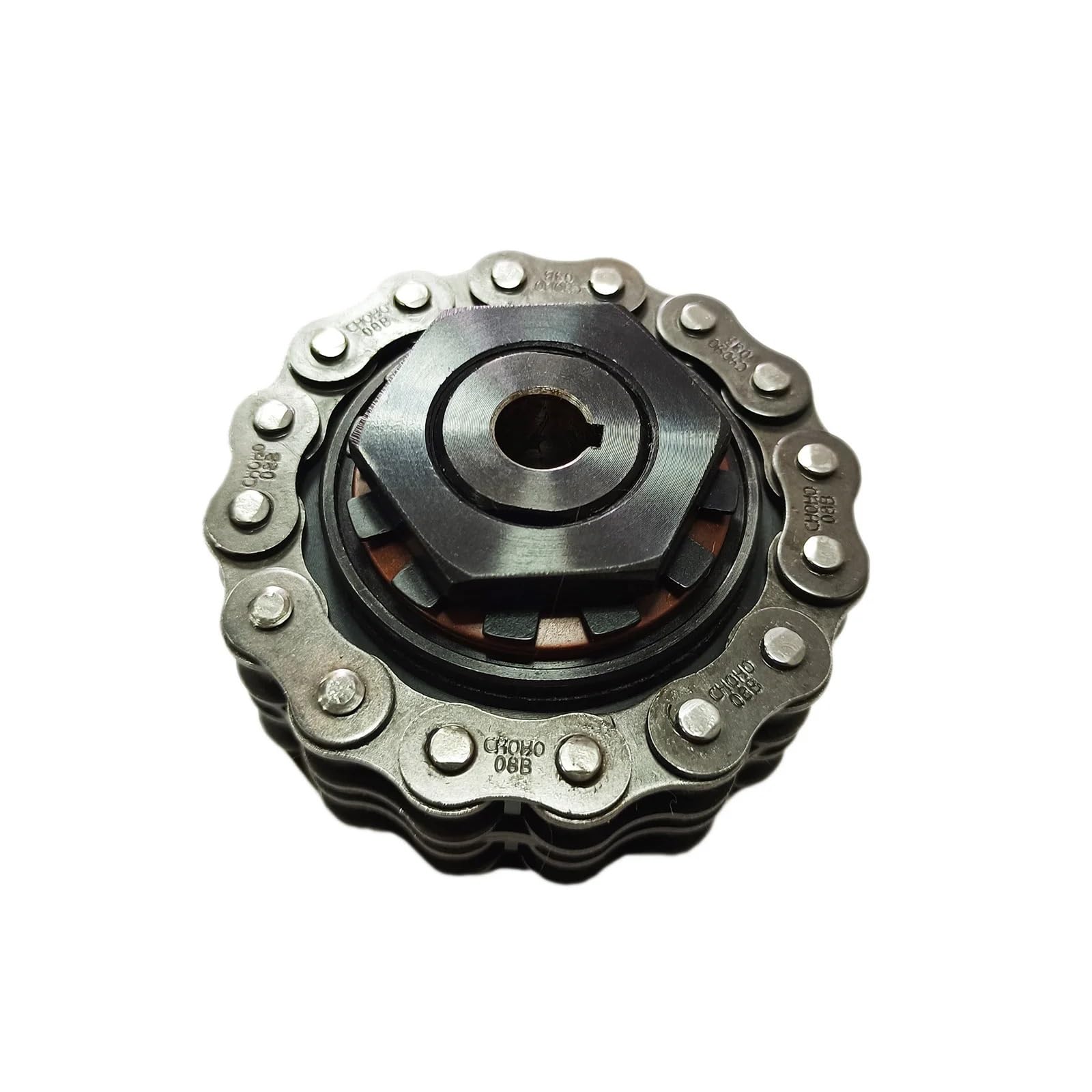 Accouplement limiteur de couple à friction de type chaîne, protection contre les surcharges de sécurité réglable for les machines de convoyeur et d'emballage