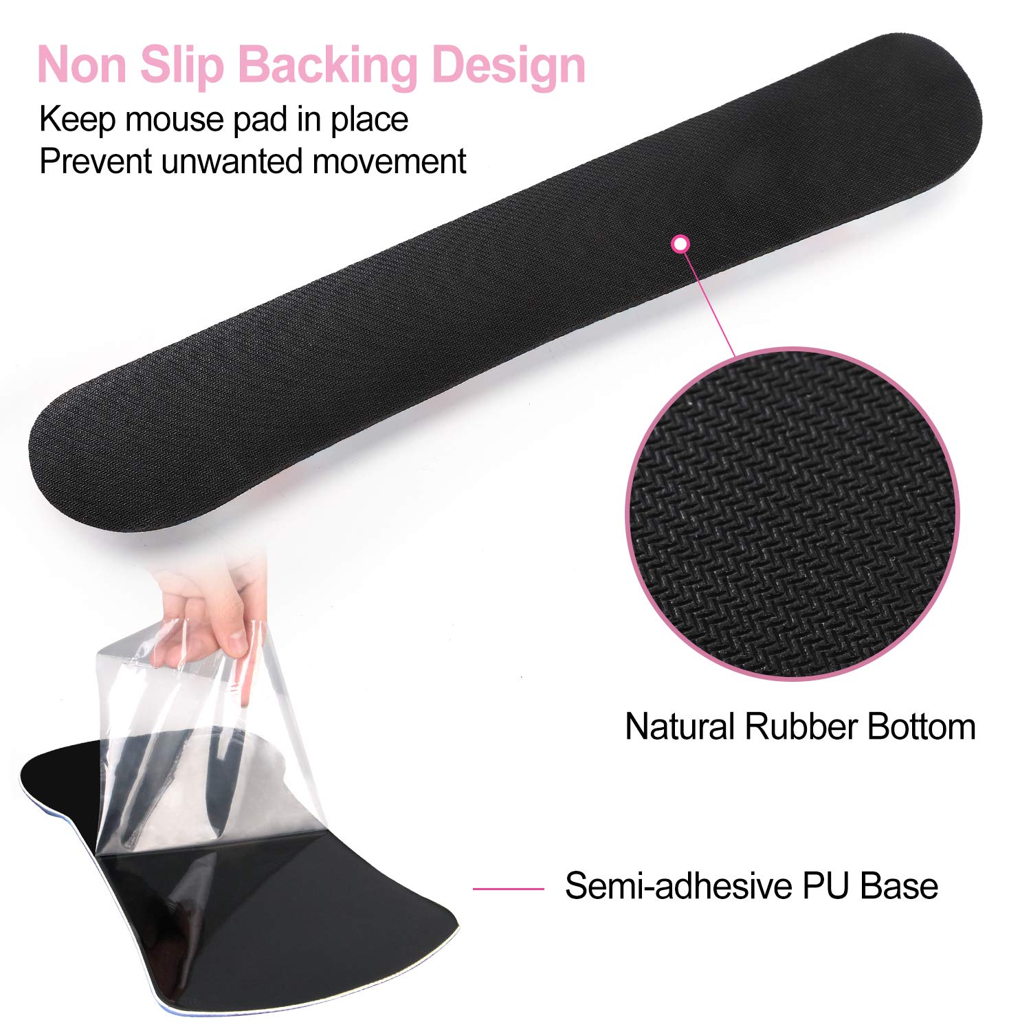 ToLuLu Keyboard Wrist Rest & Mouse Pad Set - Ergonomic Support -6