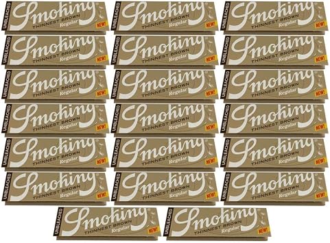 smoking cinest brown single paper set