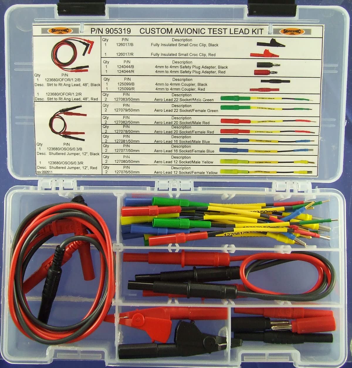 AVBcable Silvertronic 905319 Compact Custom Avionic Connector Service Kit with