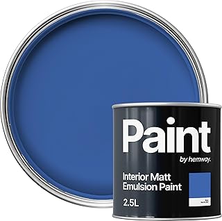 Hemway Interior Wall Paint 2.5L / 2.6 quart Electric Blue Paint | Matte ...