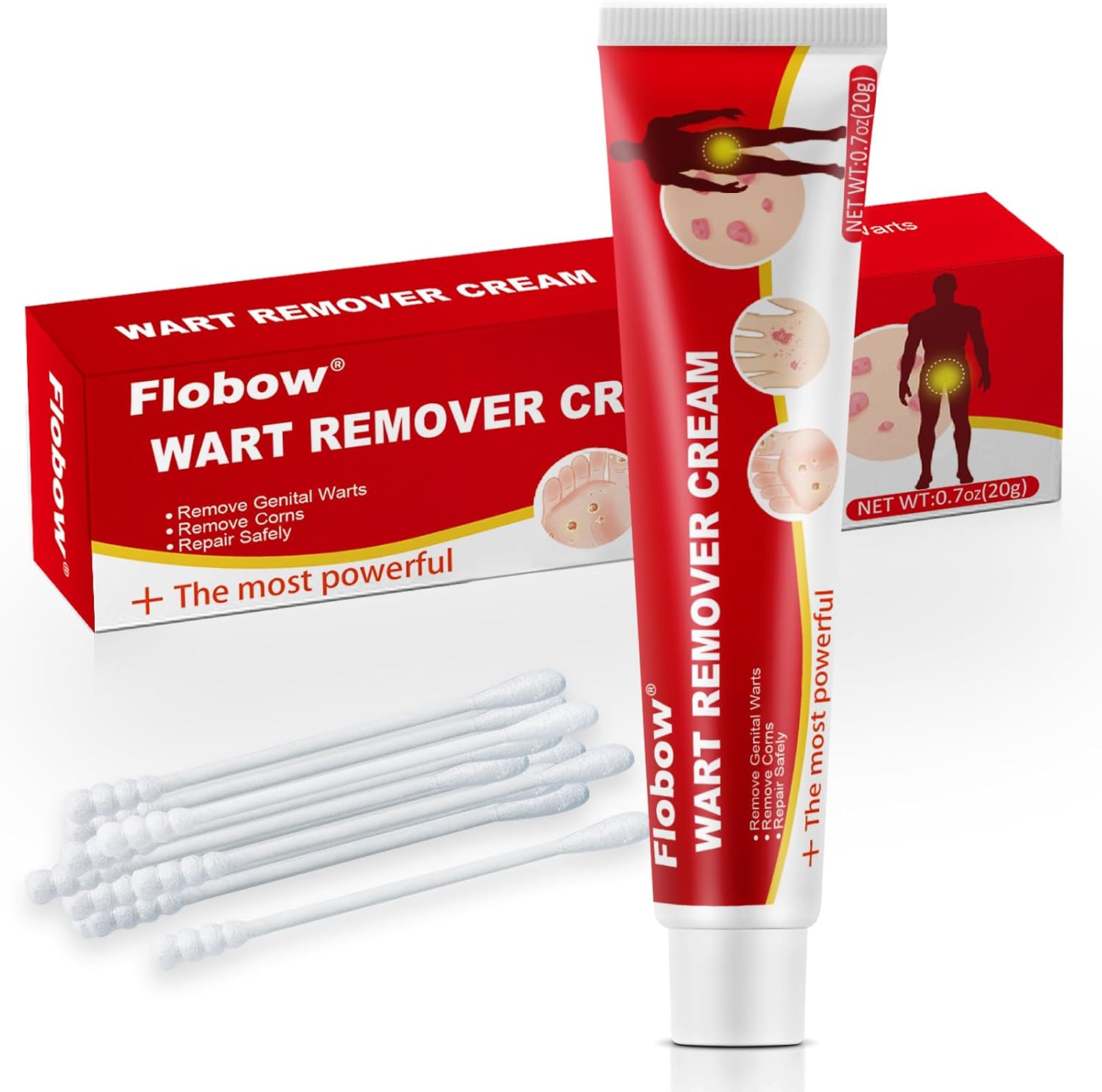 Skin Tag Remover & Wart Remover Cream, Fast-Acting Salicylic Acid Wart Removal Gel for Neck, Body, Hands, Feet and Toes
