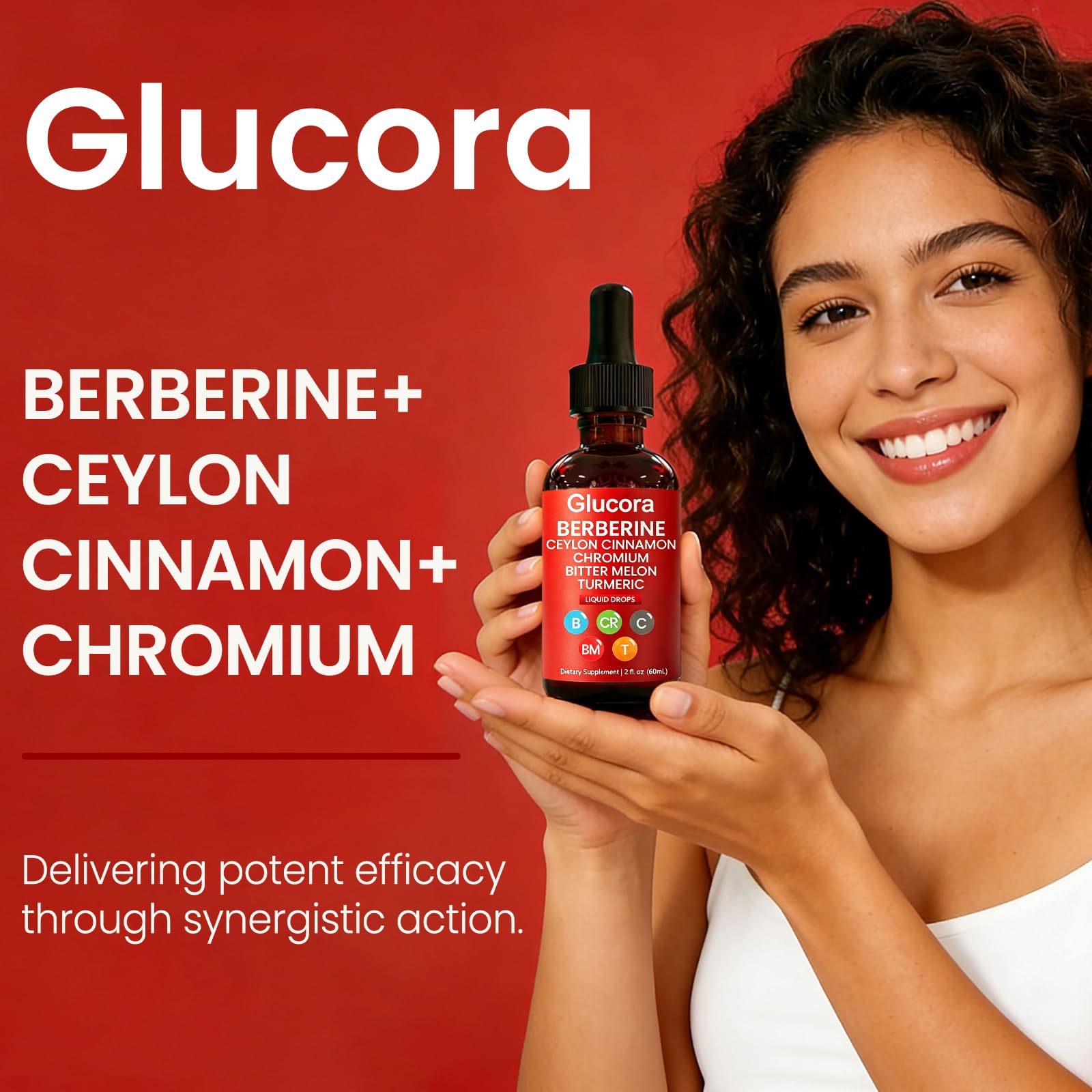 Berberina Liquida, Gotas | Pure Berberine with Ceylon Cinnamon, Bitter Melon Extract, Turmeric, Chromium, Gymnema, Organic Panax Ginseng & Moringa | Vegan, Non-GMO - 2 FL.OZ (1PCS) — Amazon image 2