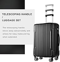 Amazon.com: Merax Luggage Set 3 Piece Hardshell Suitcases with