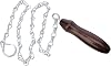Merriway® BH01762 High Level WC Toilet Cistern Chain Pull,Wooden Handle ,Silver ,12 inch