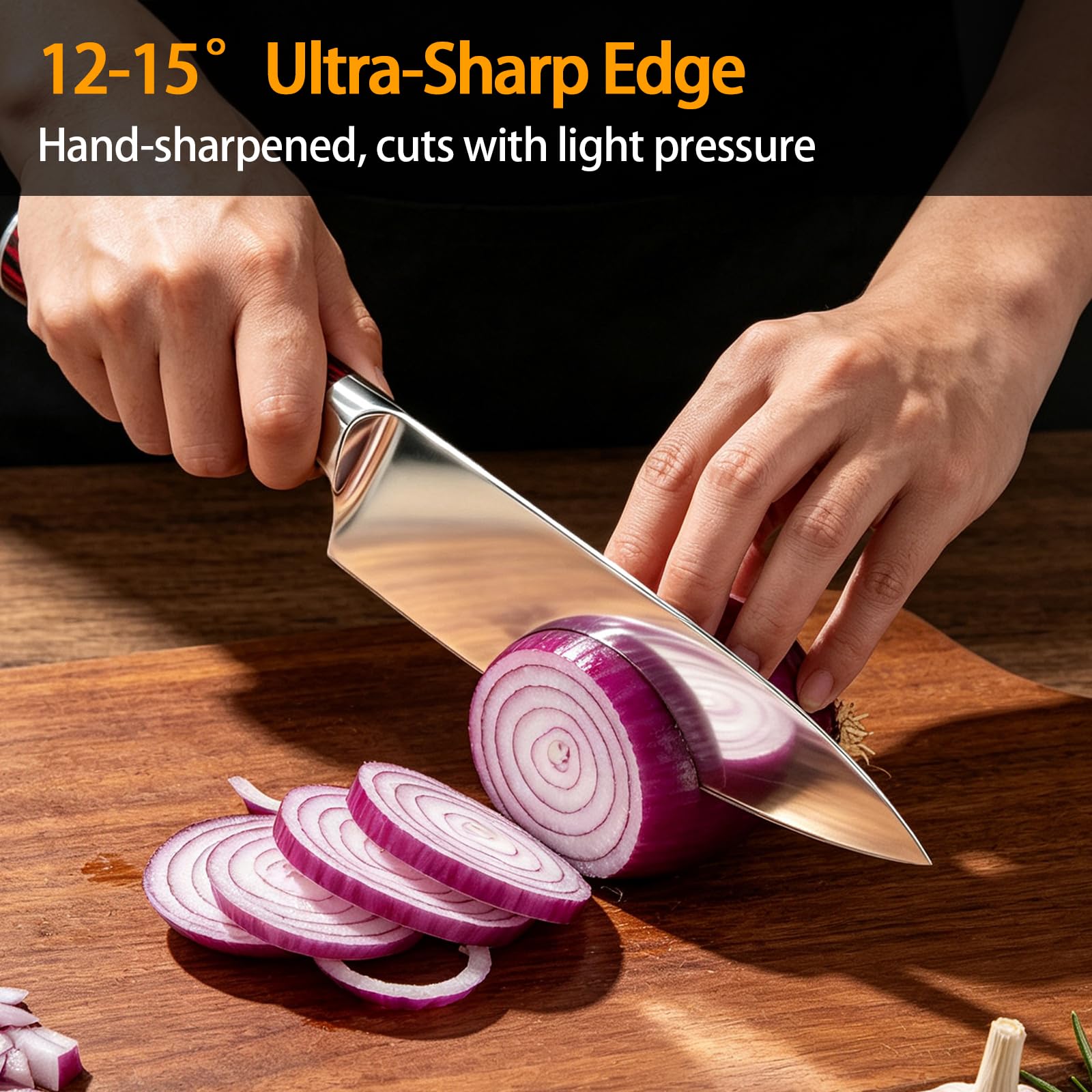Azhou 8 Inch Chef Knife, HRC 58-60, Razor-Sharp & Long-Lasting — Amazon image 5