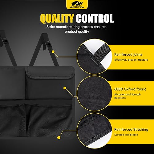 Miniatura 4 de MIKKUPPA Organizador de maletero de automóvil para SUV, almacenamiento grande para maletero de asiento trasero colgante para Subaru Crosstrek