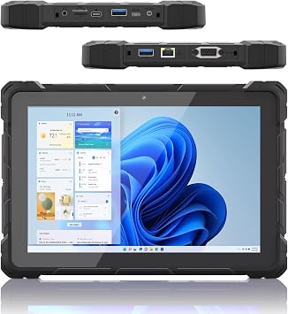 HIGOLEPC Rugged Tablet PC Outdoor Industrial Waterproof IP67 Tablet 10.1inch, J4105 Win 11 8GB RAM 128GB ROM, 1920x1200 FHD, Sunlight Readable, 8000mAh Battery, HDMI, Type-C3.1, RS232, GPS