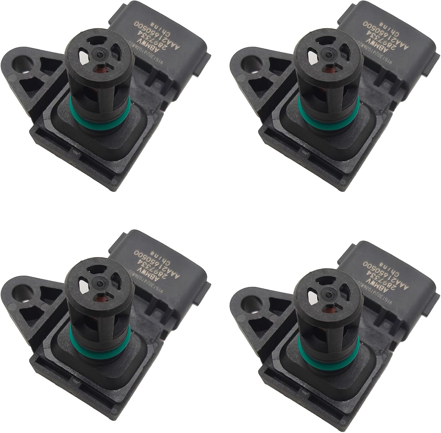 4pcs Pressure Temperature Sensor 2897334 2897334NX 5698456 Compatible for Cummins M11 ISC ISL ISM ISX ISC Engine