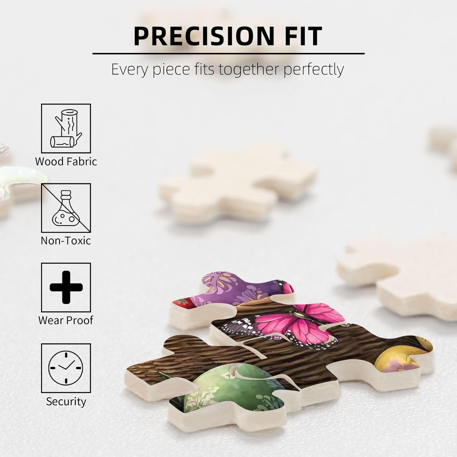 Bunny Puzzle Colorful Easter Egg Hunt Puzzle 500 Pieces for Adult Spring Butterfly Rabbit Eggs Forest Jigsaw Puzzle for Adults St Patricks Day Puzzles 500 Pieces for Family Acitivity Game