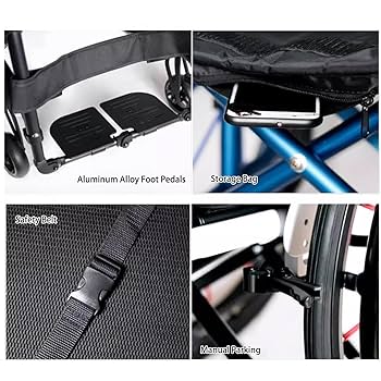Amazon.co.jp: 軽量 車椅子 アルミ製 折りたたみ 車イス 自走式