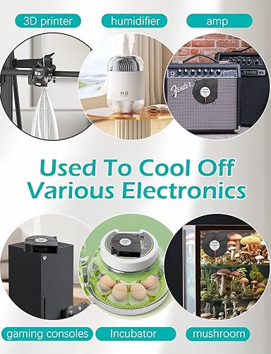 Miniatura 3 de Ventilador de ventilador USB de 2.362 in x 0.591 in 5 V sin escobillas de enfriamiento de CC Equipo de proyecto electrónico Ventilación del