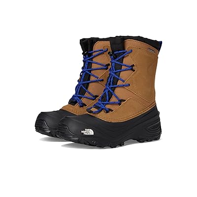 The North Face Kids Alpenglow V Waterproof (Youth) Kids Shoes Utility Brown/TNF Blue
