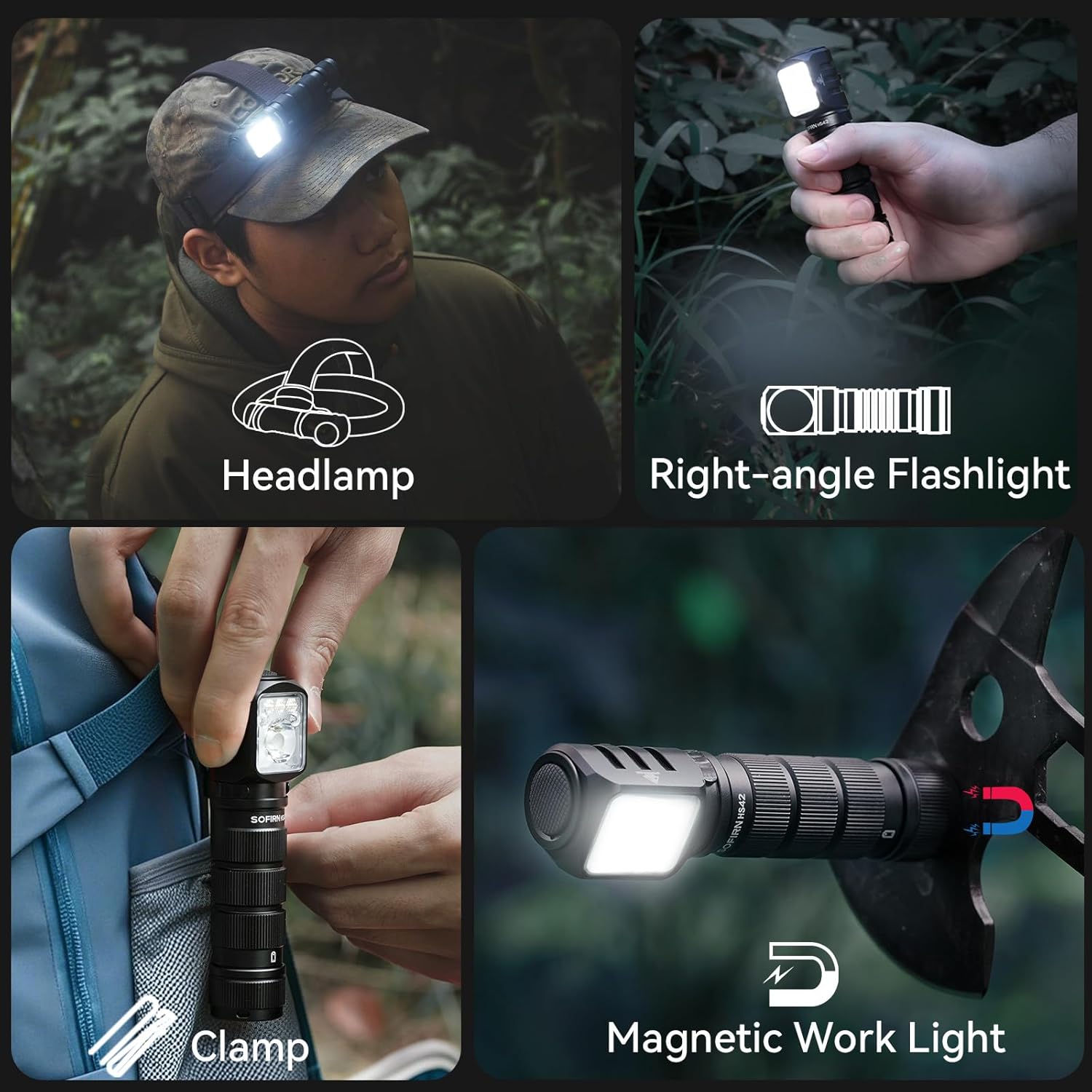 Versatile wearing options for Sofirn HS42