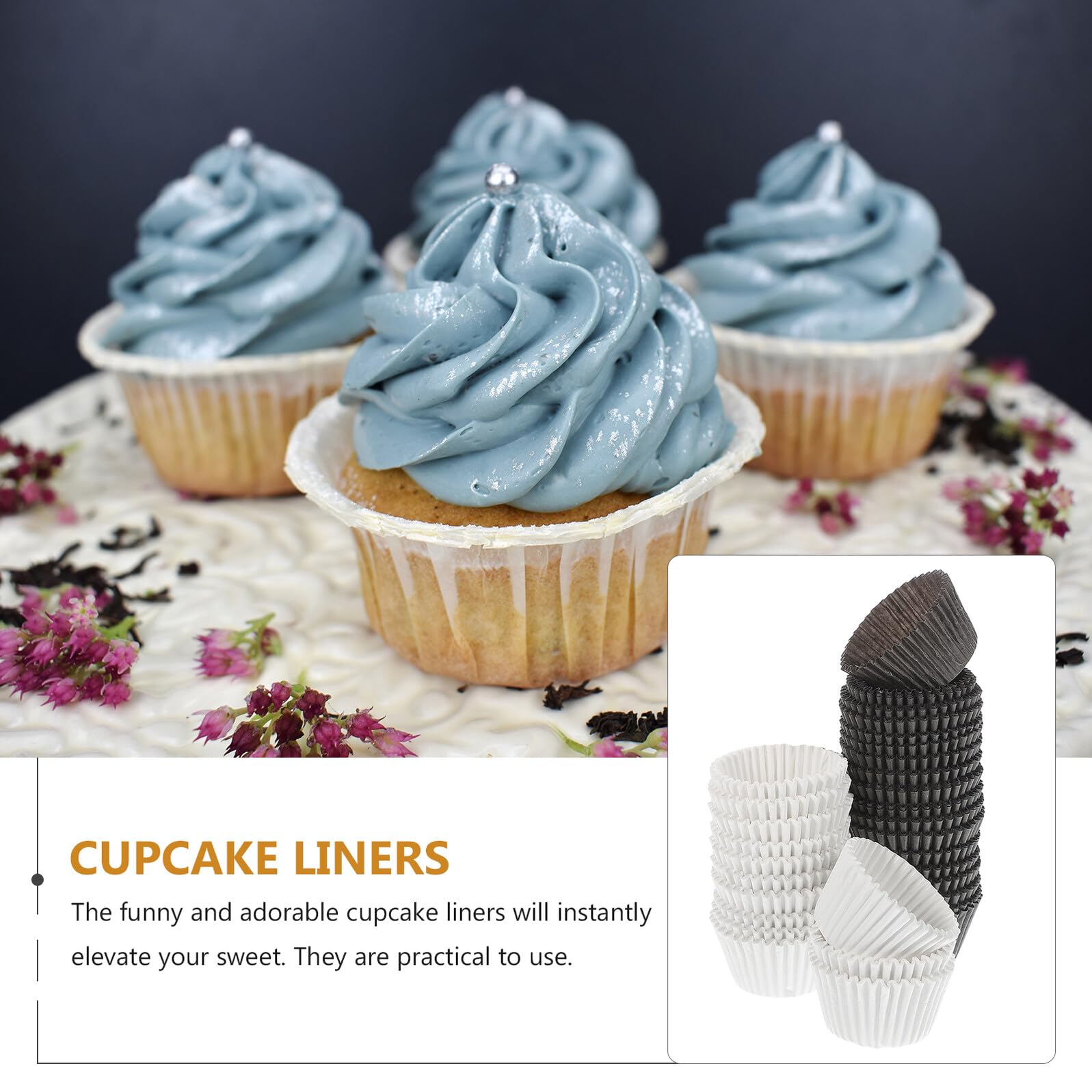 Baluue 1000 Capacillos para Cupcakes Grandes Papel Antigrasa Moldes para Hornear Muffins y Postres Colores y Café Ideales para Fiestas Showers y Repostería Casera