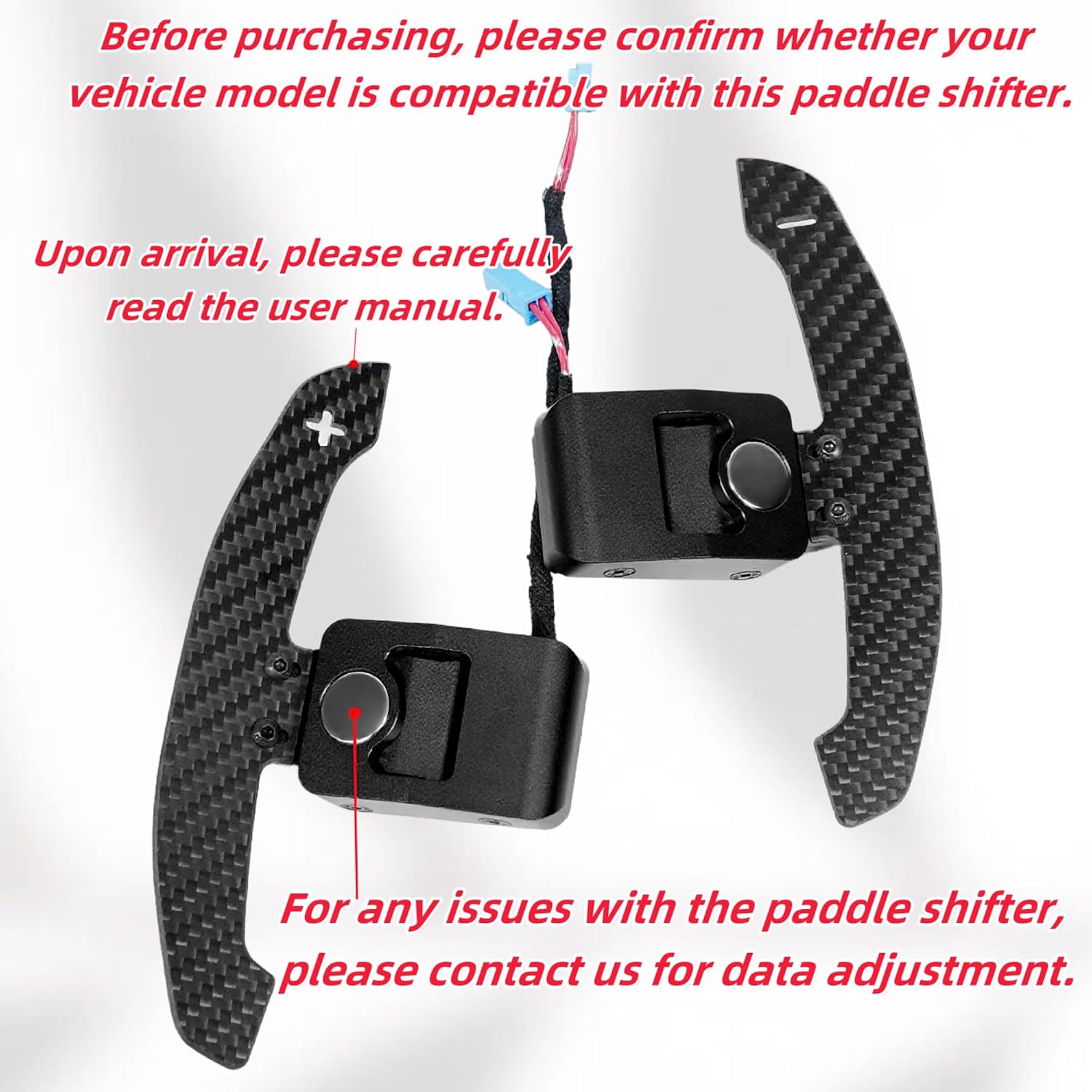 Steering Wheel Magnetic Paddle Shifter for BMW M5 BMW M5 F10/F11 F06/F12 G30/G31/G38/G29/G32 Carbon Fiber Paddle Shifter (Classic Design)