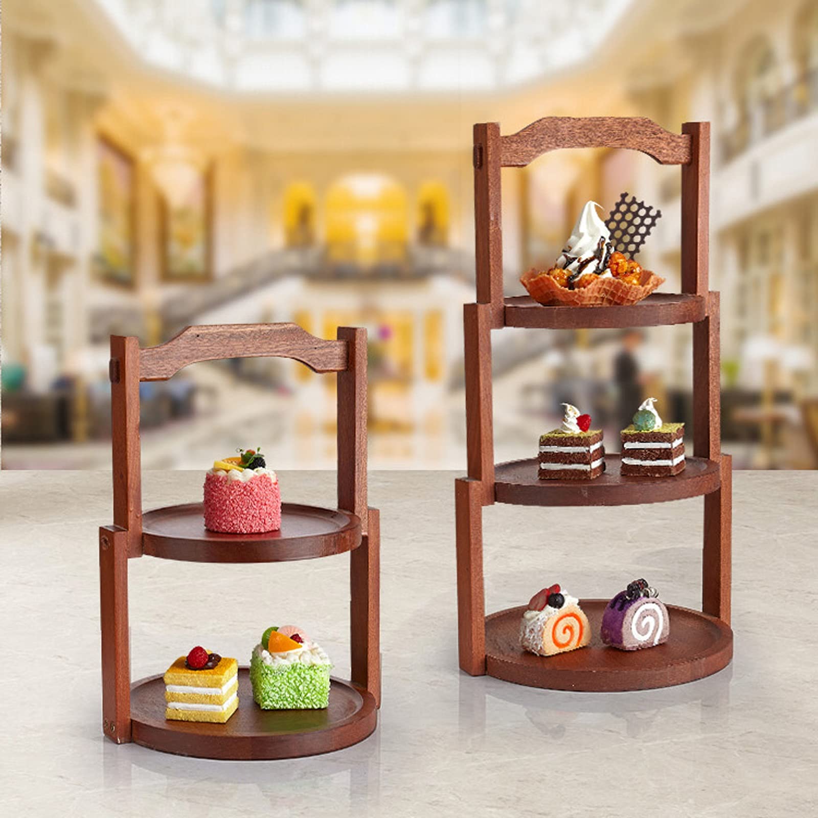 Plateau à gâteaux multicouches, support pâtisserie créatif(24cmx32cm)