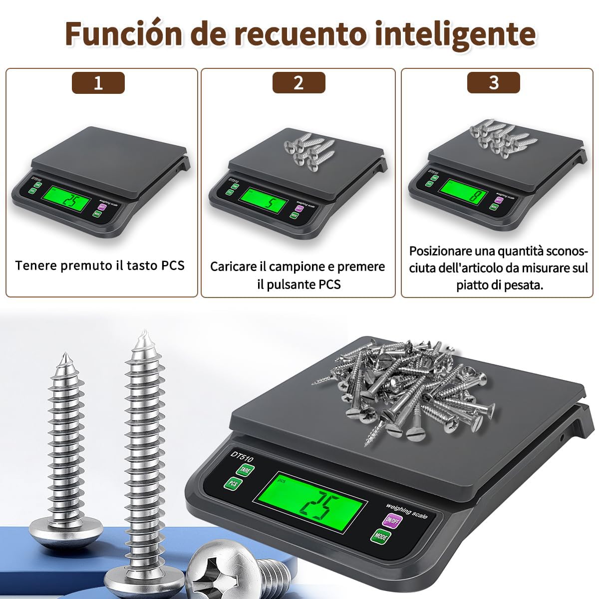Bilancia Digitale Da Cucina 30kg Grandi Bilancia Professionale per Alimenti Con Funzione Tara Elettronica Bilancia Contapezzi Per Pizzeria Panifici 6 Unità G/oz/lb/kg/tl/ct Display LCD