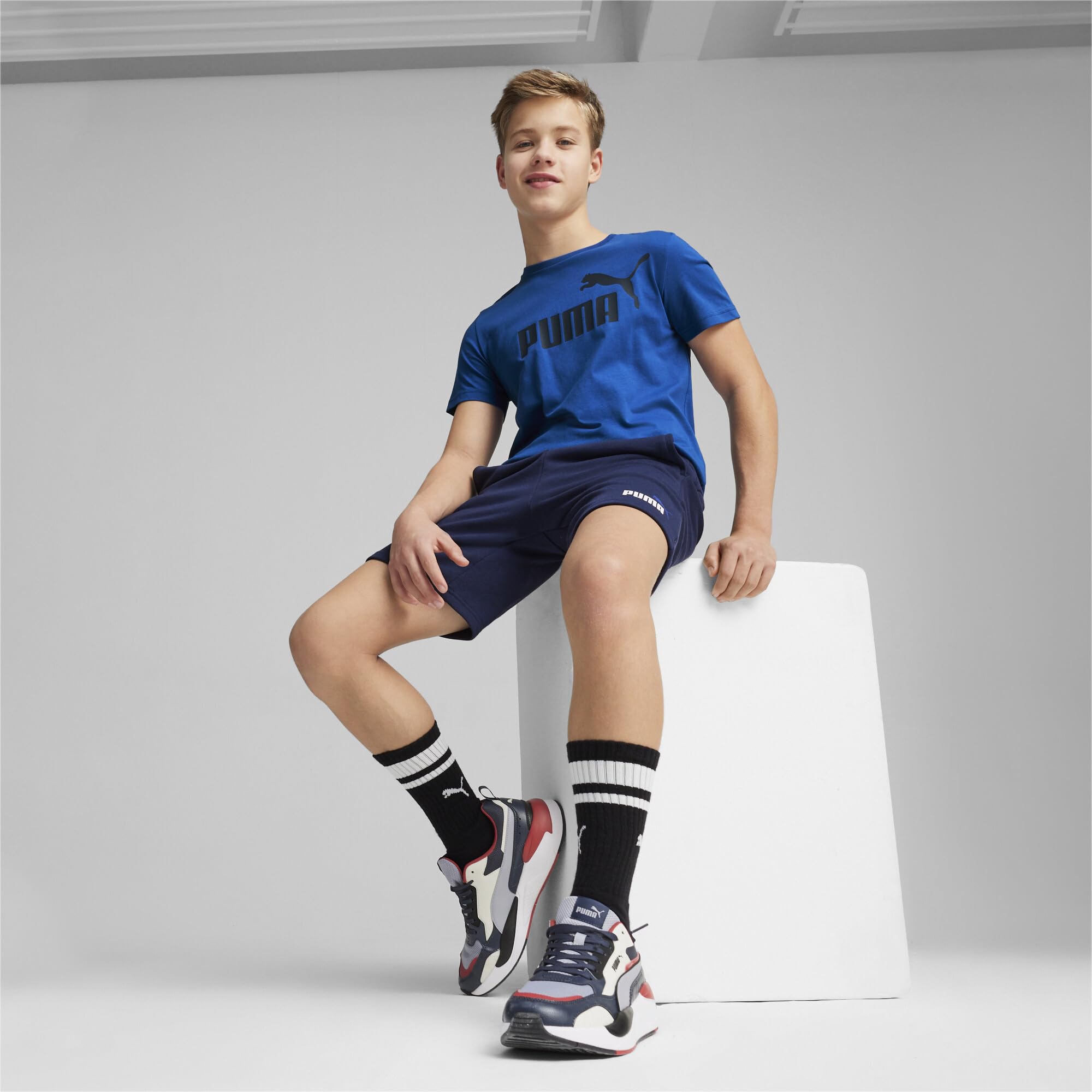 PUMA Jungen Strick Shorts ESS+ 2 Col Shorts Tr B