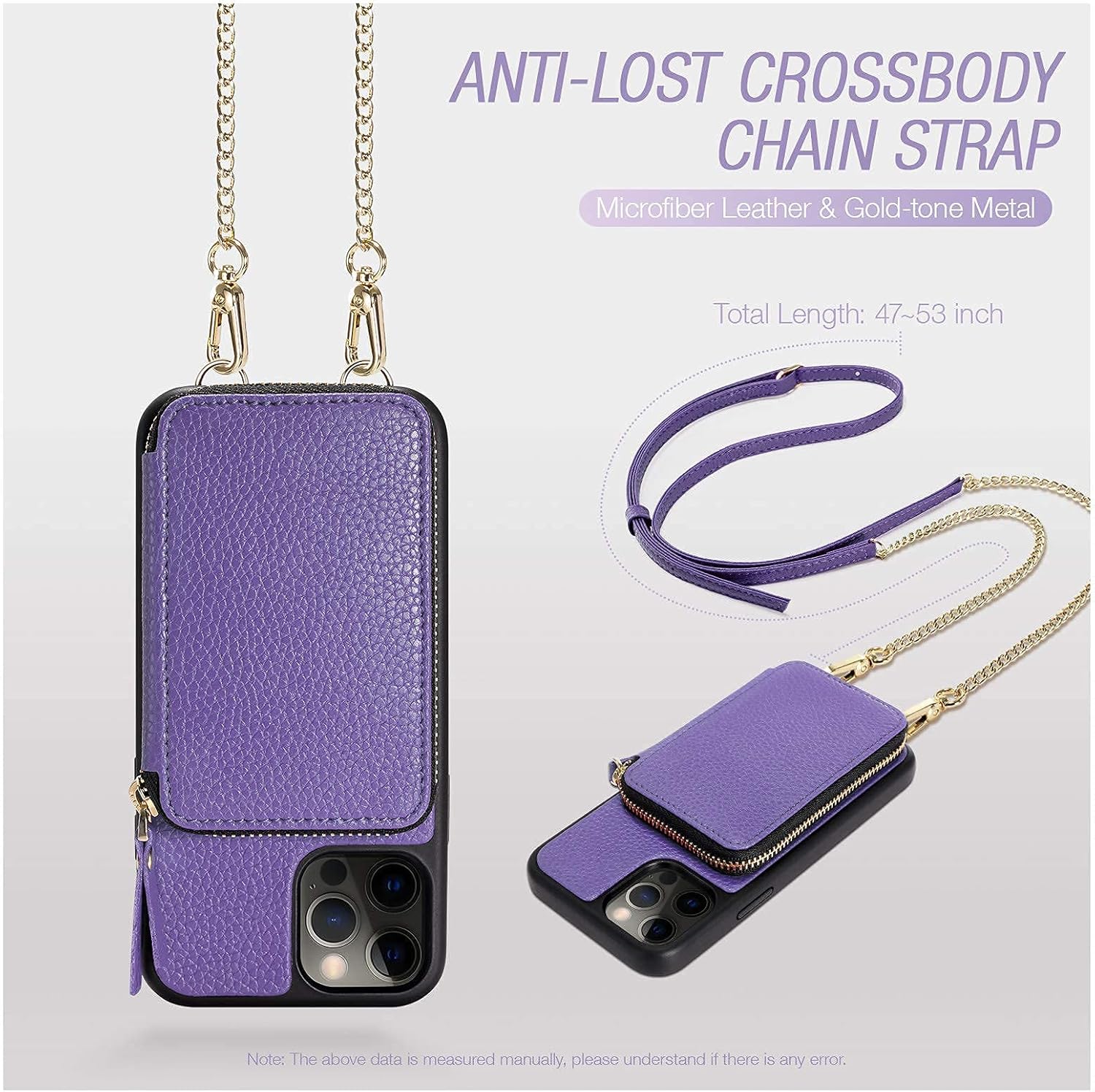 Review Discount ZVE Wallet Case for iPhone 12 Pro Max 6.7 inch 2020, Zipper Phone Case with Crossbody Chain Card Holder Wrist Strap Purse Cover Present for Women Compatible with iPhone 12 Pro Max 5G-Light Purple 50% Off Discount ZVE Wallet Case for iPhone 12 Pro Max 6.7 inch 2020, Zipper Phone Case with Crossbody Chain Card Holder Wrist Strap Purse Cover Present for Women Compatible with iPhone 12 Pro Max 5G-Light Purple