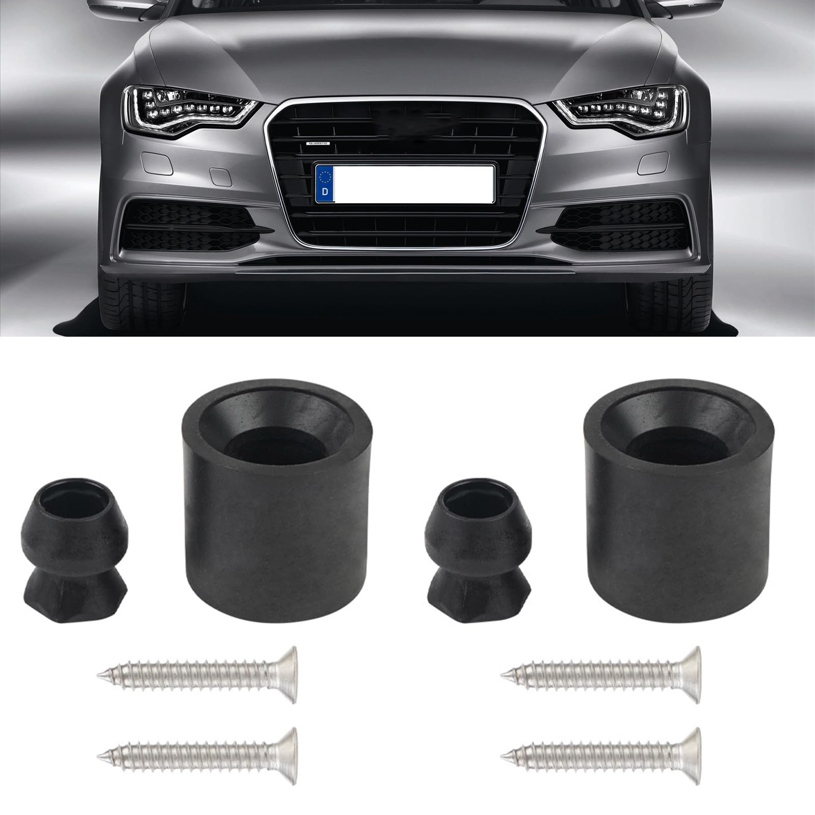 4-tlg. Türhalter Set Für Pferdeanhänger & Caravans - Wetterfeste Gummi Stoßdämpfer